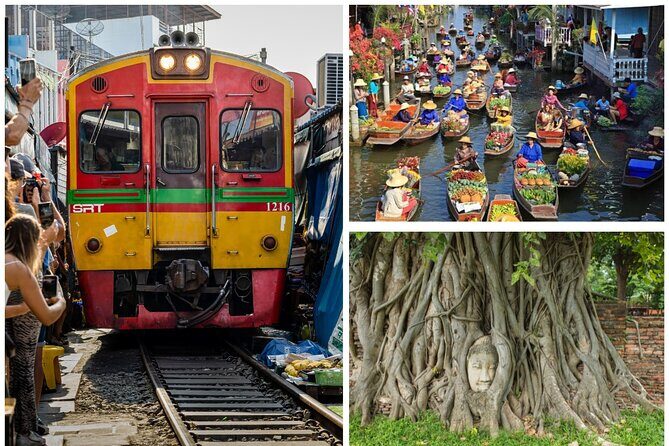 Private Tour to Railway Market, Floating Market And Ayutthaya - An Authentic Day of Markets and Temples in Thailand