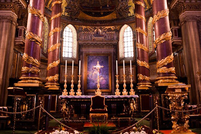 Private Tour with guide & Luxury Car: Holy Churches of Rome - Starting Point and First Stop: Santa Croce in Gerusalemme