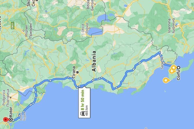 Private transfer from Corfu to Budva or Kotor - Exploring the Journey from Corfu to Montenegro