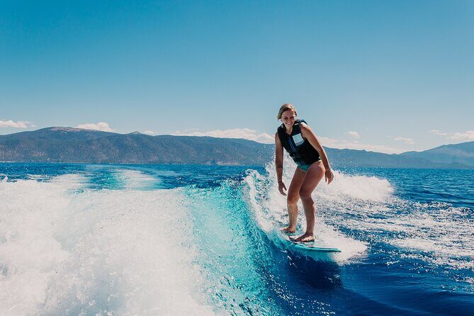 Private Wakesurf/Wakeboard Boat Charter Lake Tahoe - Key Points