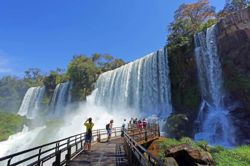 Puerto Iguazu: Iguazu Falls Argentinian Side Full-Day Tour - Transportation, Timing, and Group Size