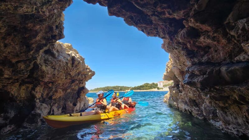 Pula: Cave Kayak Tour, Snorkeling and Island Jumping - Island Hopping and Snorkeling