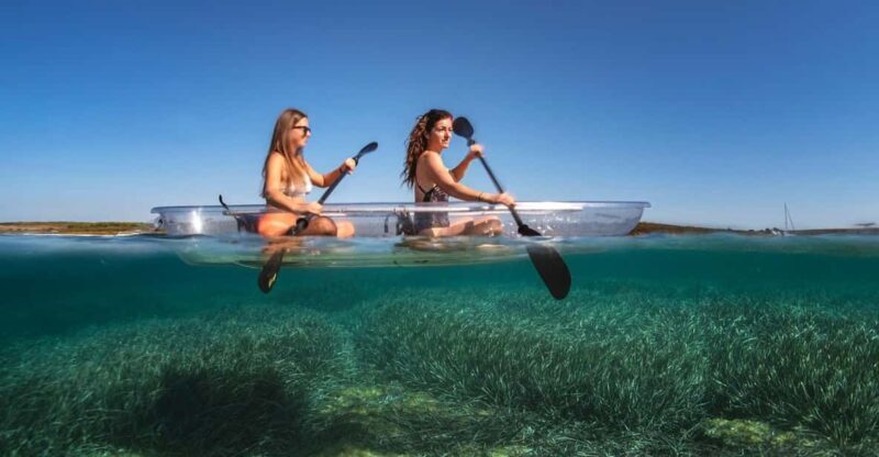 Pula: Clear Kayak Tour to Canyon, Island Cliffs & small Cave - An Introduction to the Pula Transparent Kayak Adventure