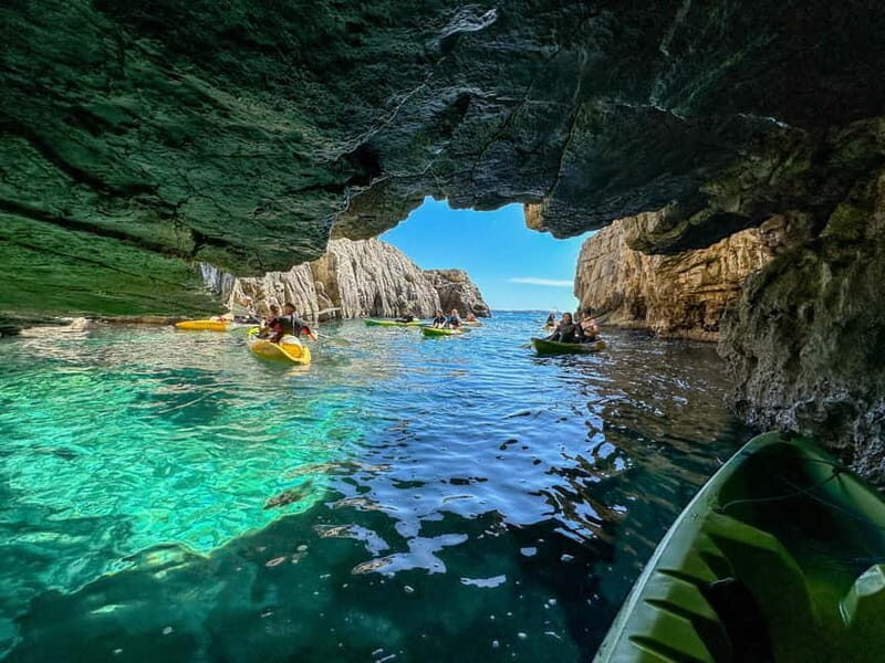 Pula: Half-Day Kayak, Cliff, and Cave Tour - Snorkeling and Cave Exploration