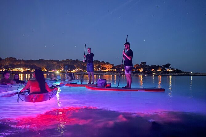 Pula: Sunset/Night-time Illuminated Transparent Kayak Tour - Key Points