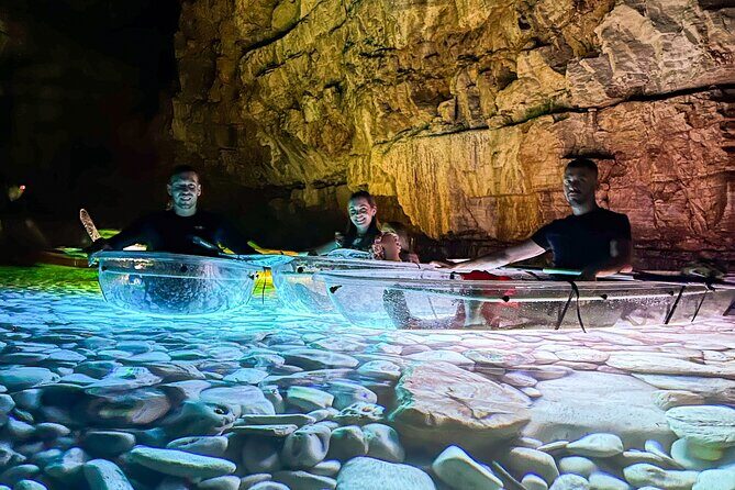 Pula: Sunset/Night-time Illuminated Transparent Kayak Tour - The Sum Up