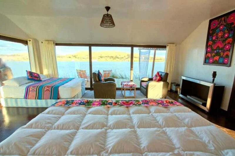 Puno: Uros Island + Floating Hotel 2 Days | Dinner | - The Floating Lodge: A Unique Overnight Experience