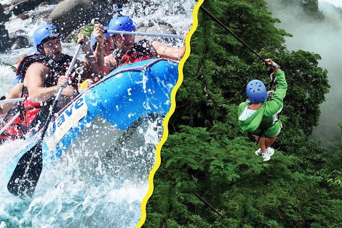Rafting Class II-III and Zipline Tour from La Fortuna and Arenal - Key Points