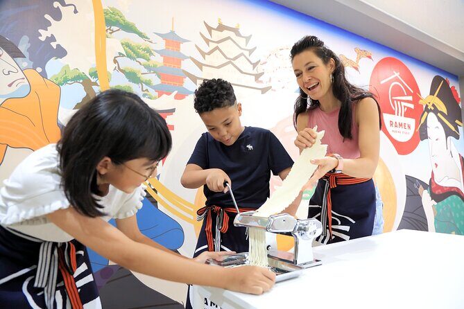 Ramen-Making Experience in the Osaka Castle Area with Souvenir - Discover the art of ramen at Osakas Ramen-Making Studio just a short walk from Osaka Castle. For about 90 minutes, youll learn how to craft your own bowl of authentic ramen, from making noodles to simmering flavorful broth, topped with carefully prepared ingredients. This highly rated experience—reviewed 13 times with a perfect 5-star score—is perfect for food lovers eager for a taste of Japanese culture and culinary craftsmanship. With friendly English-speaking guides, it’s accessible even for beginners. The class costs $84.78 per person, which includes your hands-on participation, your ramen to enjoy afterward, and a special souvenir to remember the day.