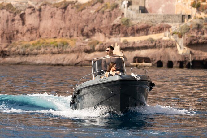 Ranieri Soverato Boat Rental in Santorini -License free- Be a Captain for a day - Frequently Asked Questions