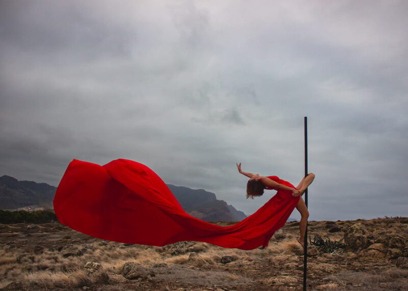 Red Flying Dress Photoshoot & Drone Video in Madeira - Making the Most of a Red Flying Dress Photoshoot & Drone Video in Madeira