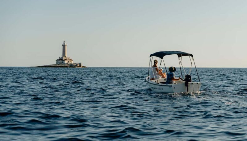 Rent a boat up to 6 person on Cape Kamenjak Nature Park - The Sum Up