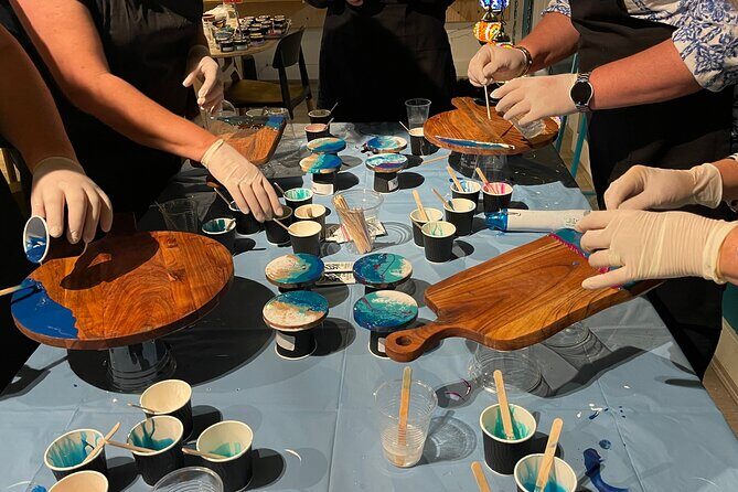 Resin Art Classes Sydney: Cheeseboards & Coasters - The Sum Up