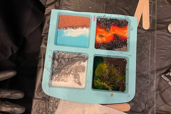 Resin Artwork in a Nolita Artist's Studio - Curing and Delivery