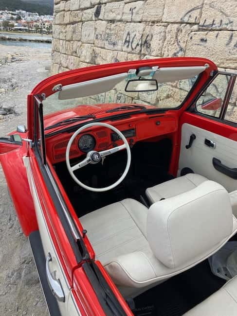 Rethymno: Ride with a VW Beetle Cabrio for 12 hours - An In-Depth Look at the 12-Hour Crete Experience