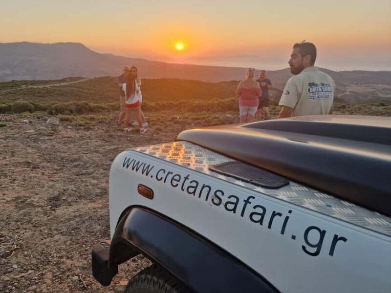 Rethymno Sunset Land Rover Safari with Dinner & Wine - Key Points