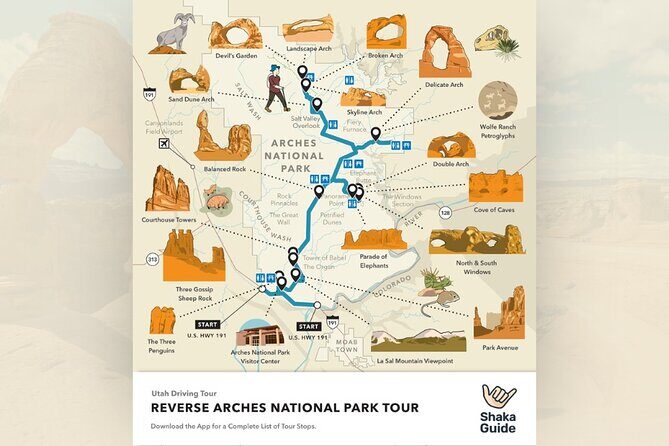 Reverse Arches National Park Self-Guided Audio Tour - FAQs