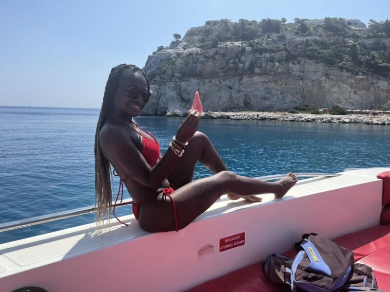 Rhodes: Beach Cruise with Swimming, Meal, & Unlimited Drinks - An Authentic and Enjoyable Rhodes Sea Experience