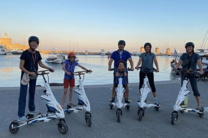 Rhodes: City Highlights and Medieval Town Trikke Tour - Key Points