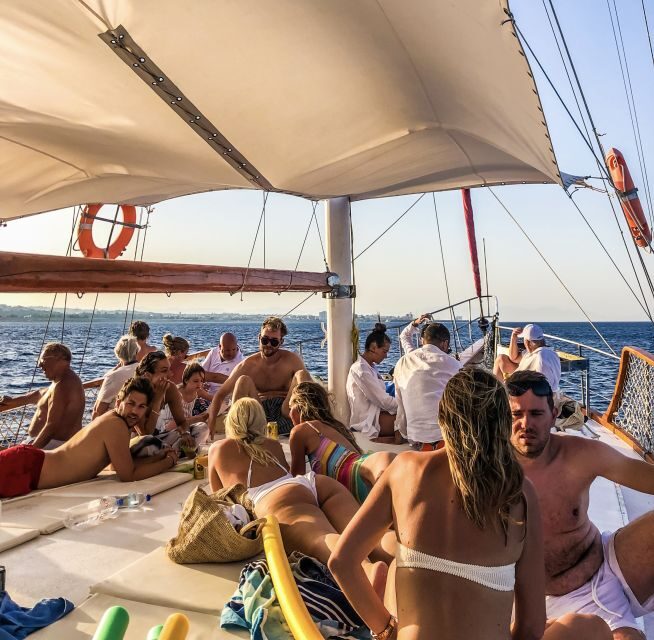 Rhodes: Cruise with 3 Stops, Lunch and Unlimited Drinks - Key Points