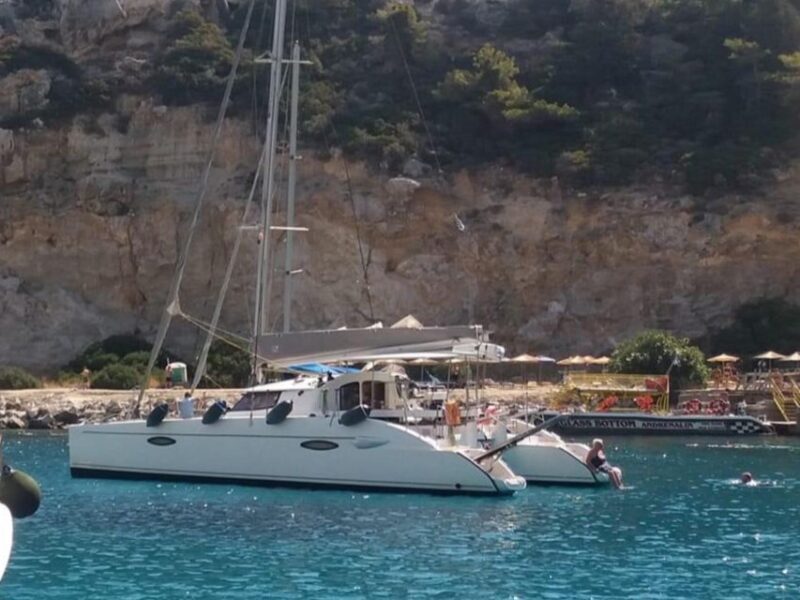 Rhodes: Sailing Catamaran Day Cruise with food and drinks - FAQs