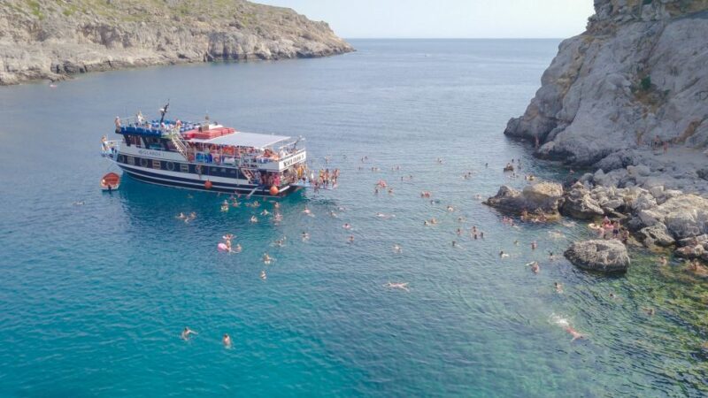 Rhodes Town: Scenic Cruise to Lindos with Swim Stops - Key Points