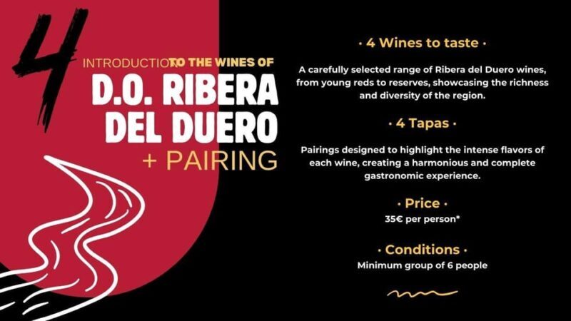 Ribera del Duero: Wine Tasting with Tapas Pairing - Key Points