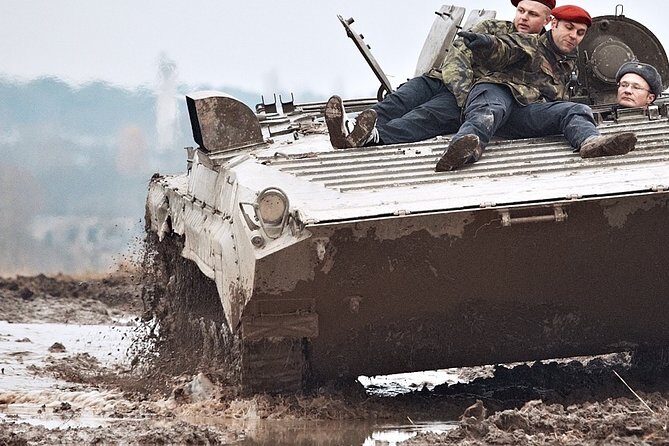 Ride in a BMP tank and military garage tour Prague - The Sum Up