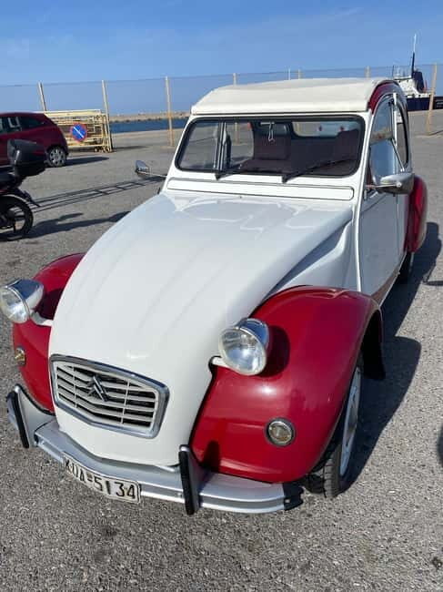 Ride with a Citroen 2CV Dolly 1989 Red-White for 12 hours - Key Points