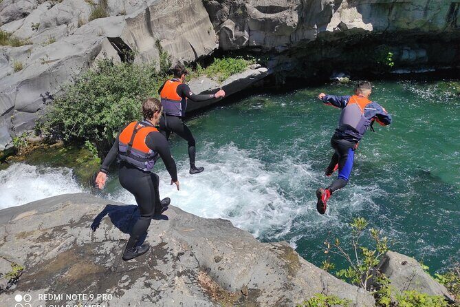 River Jumping Alcantara Gurne - Key Points