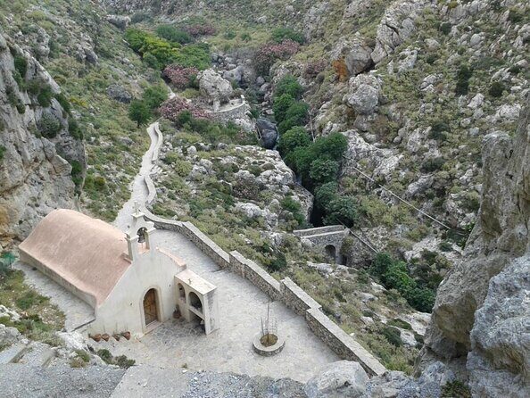 River Trekking at Kourtaliotis Gorge Waterfalls to Preveli Beach - Key Points