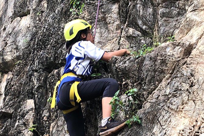 Rock Climbing guiding, top rope climbing includes full climbing gears and shoe. - Discover Top Rope Rock Climbing at Gua Damai X Park in Kuala Lumpur