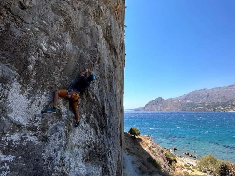 Rock Climbing in Crete with a Guide at Plakias Beach sectors - Key Points