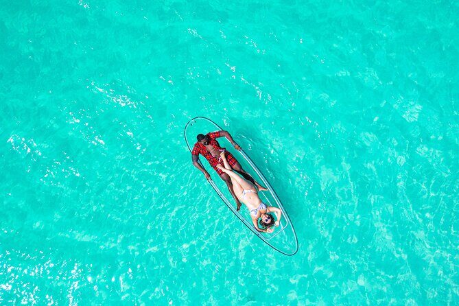 Romantic Clear Kayak Drone Photoshoot for Couples Turks & Caicos - A Closer Look at the Turks & Caicos Drone Kayak Photoshoot