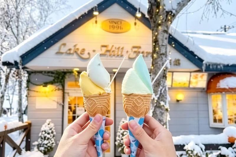 Romantic Hokkaido Noboribetsu Day Trip | Lake Toya Observatory (optional snowmobiling in winter) + Showa-shinzan Bear Ranch + Lake Hill Farm + Noboribetsu Hell Valley (Departing from Sapporo) - Lake Hill Farm: Hokkaido’s dairy in a small serving