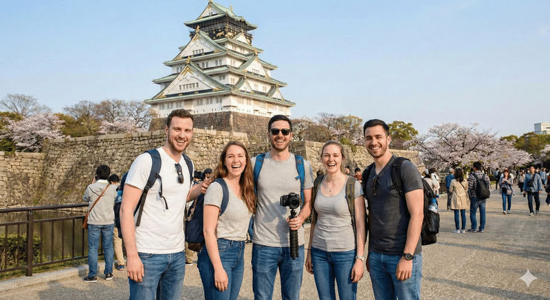 Romantic Osaka Photoshoot | Private Outdoor Photography Service for Couples & Families - A private session, not a quick tourist snapshot
