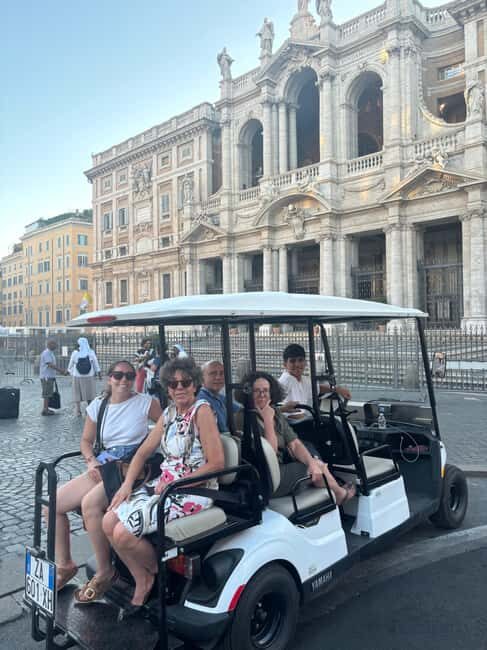 Rome: 3-Hour Private Golf Cart Tour with Artisanal Gelato Included - Key Points