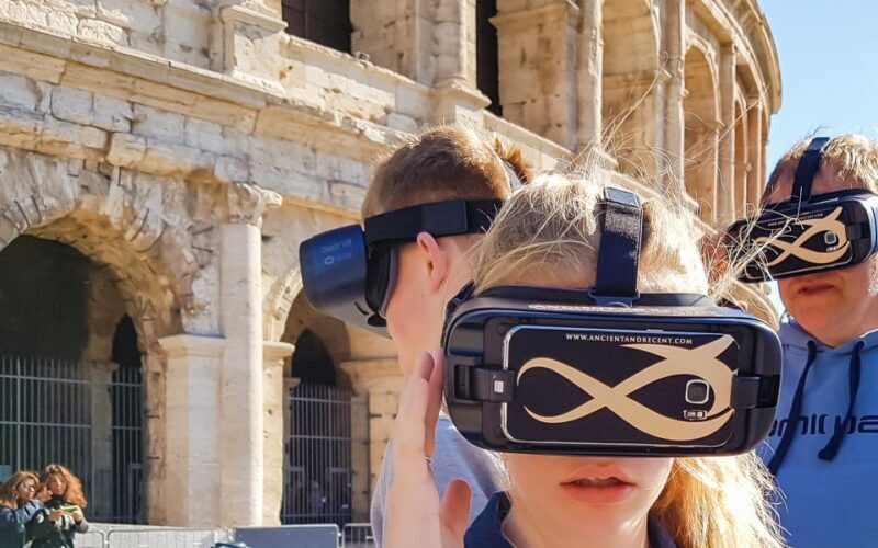 Rome: Colosseum Entry + Virtual Reality Tour Experience - The Virtual Reality Setup
