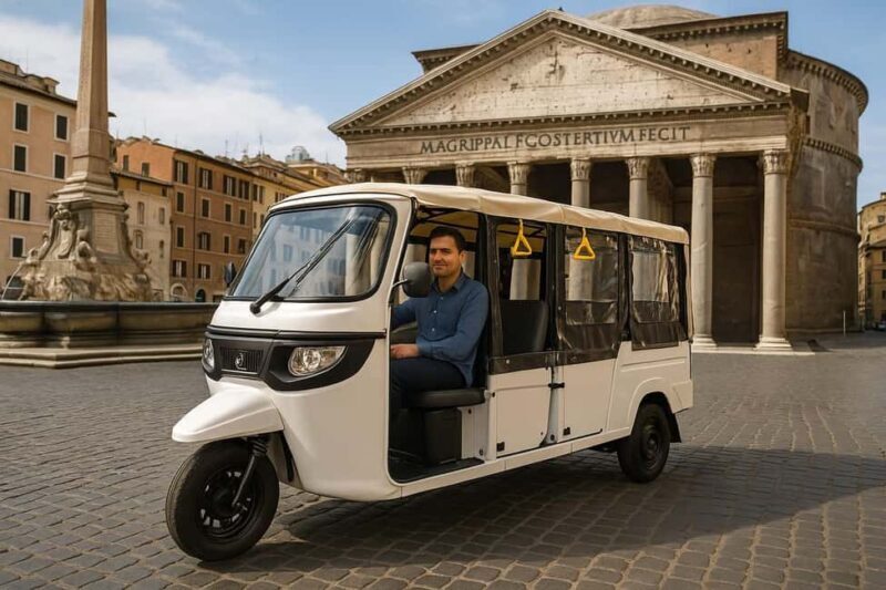 Rome: Electric Tuk Tuk (night) withphotography services - Key Points