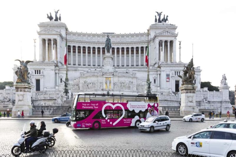 Rome: Hop-on Hop-off Bus tour + Pantheon Priority Entry - Key Points
