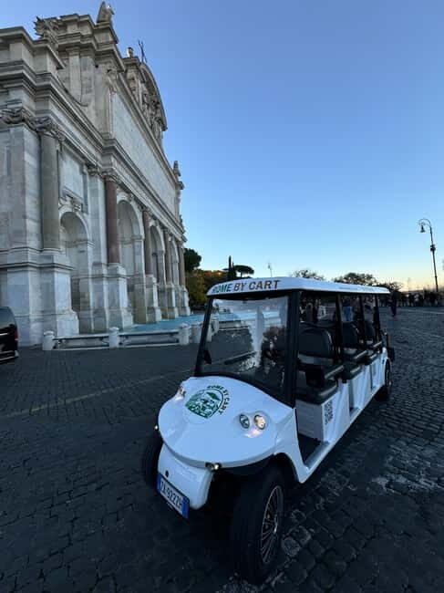 Rome in 3hours with Private Golf Cart tour and food tasting - Key Points