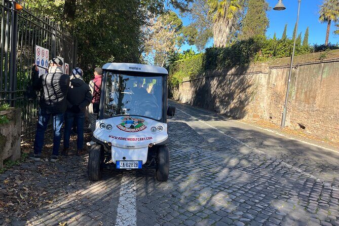 Rome in a Golf Cart Shared tour of Catacomb Ancient Appian - FAQs