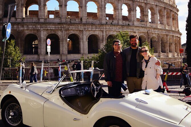 Rome Panoramic Tour by Vintage Classic Cabriolet Car or Vintage Minibus - An Authentic Roman Adventure in Style