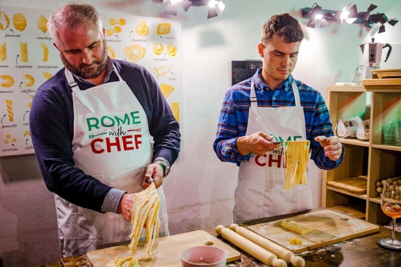 Rome: Pasta Cooking Class with 3 Italian Spritz Cocktails - FAQs