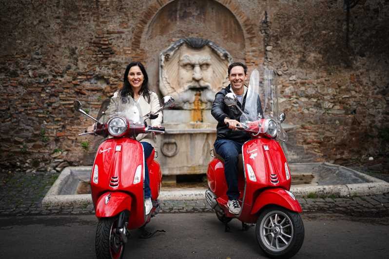 Rome Professional Photoshoot with free transport with Vespa - Key Points