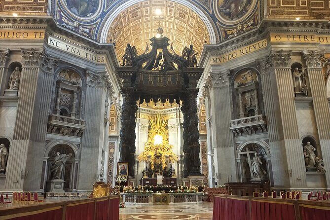 Rome: St. Peters Basilica, La Pietà & Papal Tombs Guided Tour - Entering St. Peters Basilica