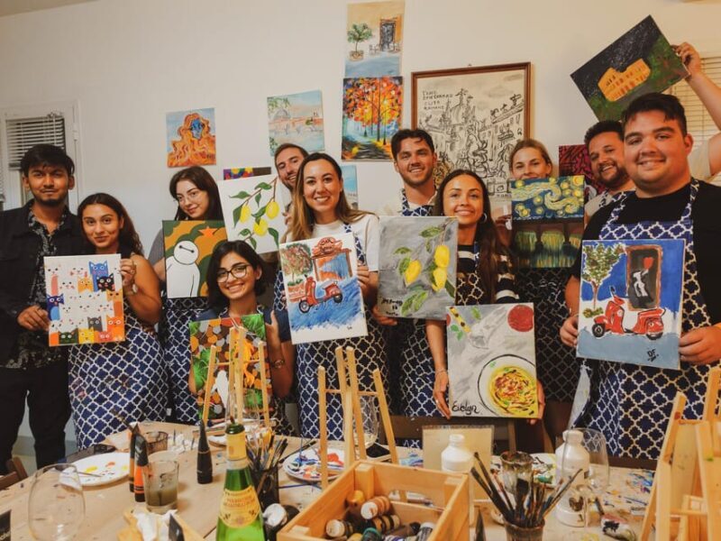 Rome: Tipsy Painting Class with Fine Wine and Arts - The Sum Up