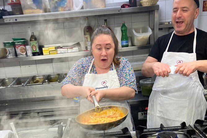 Rome: Tonnarello Cacio & Ama Cooking class with Dinner & Wine - The Small-Group Advantage
