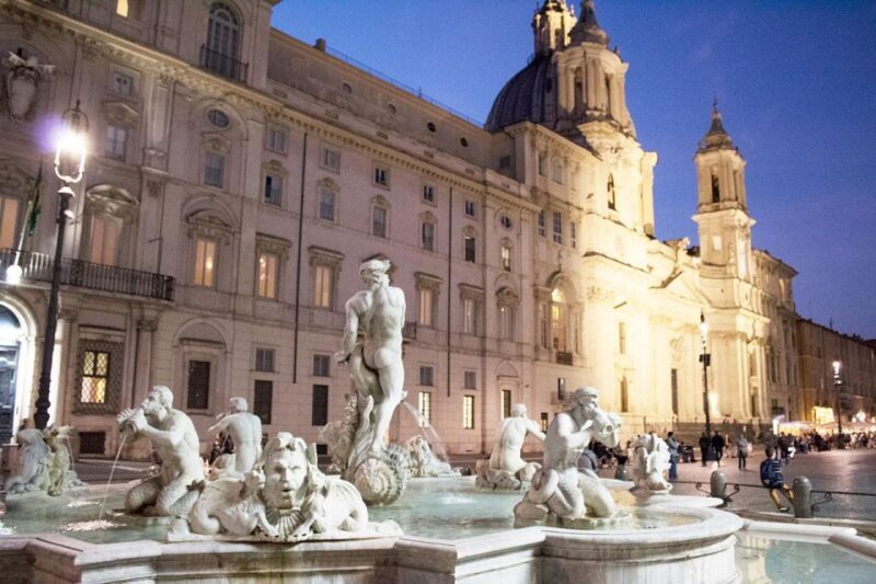 Rome: Trevi Fountain & Other Highlights Guided Tour at Night - Key Points