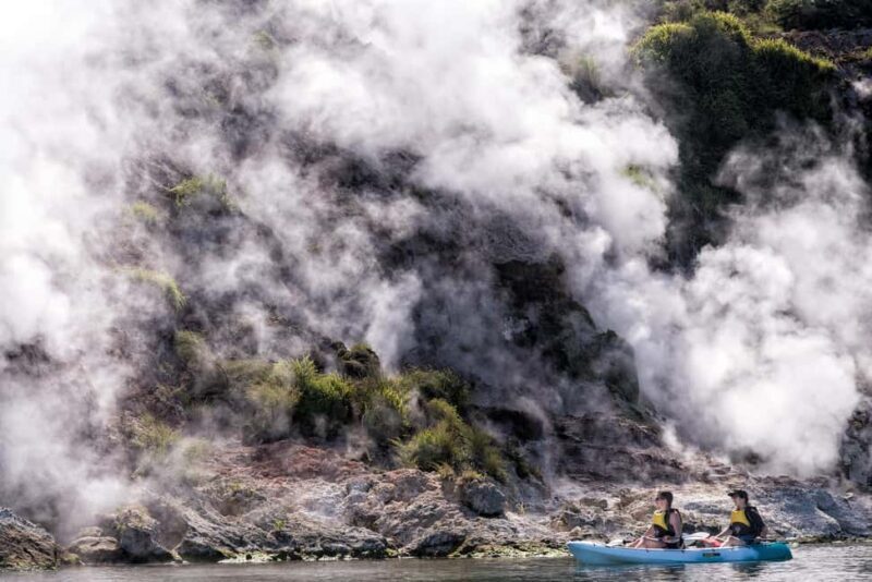 Rotorua: Waimangu Valley Walk and Steaming Cliffs Kayak Tour - Pickup and Transfer